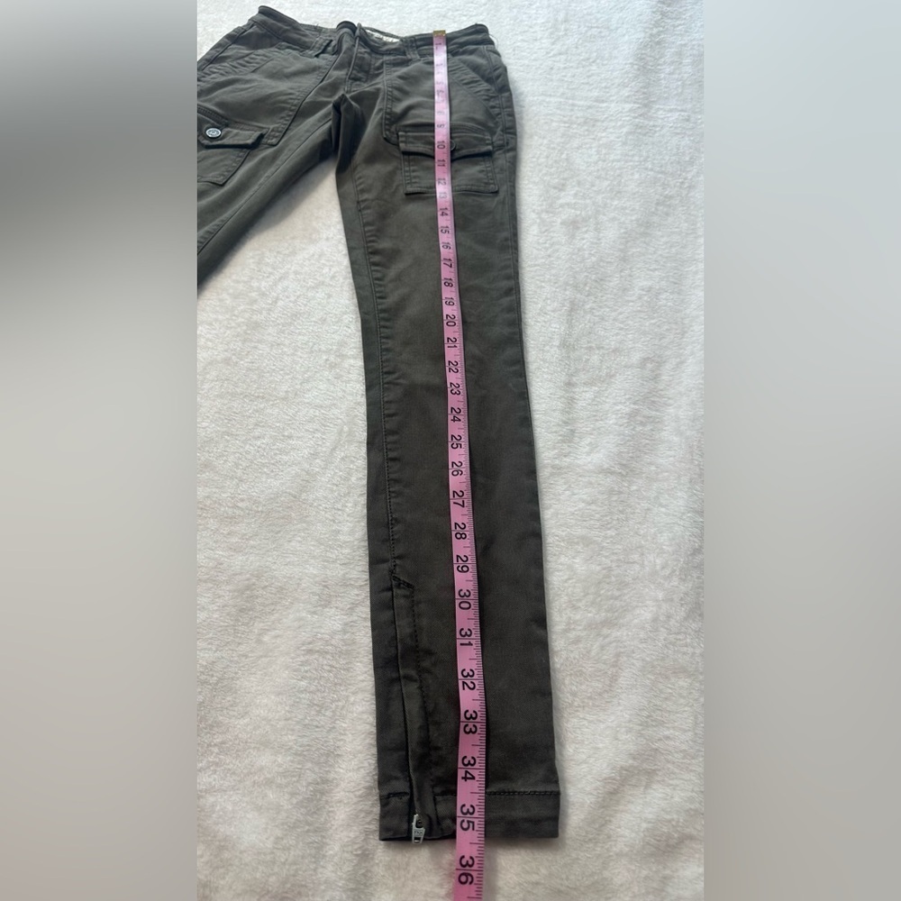 Joie So Real Skinny Green Pants with Sleek Stretch Fit - Picture 7 of 16